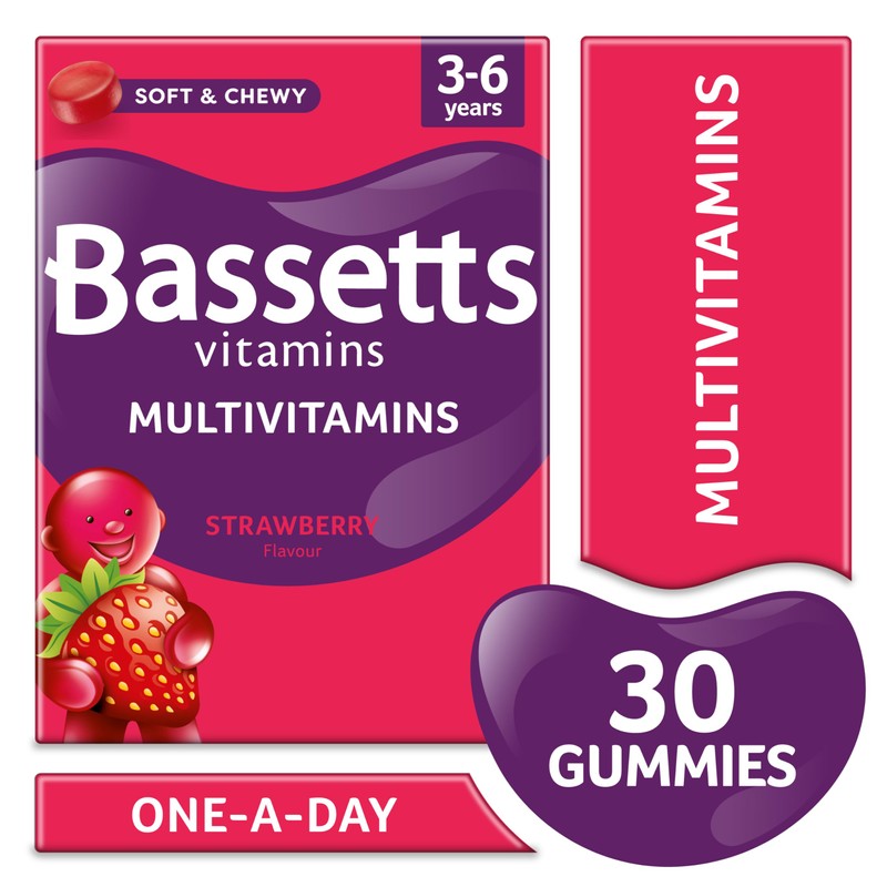 Bassetts Vitamins Bassetts Vitamins 3-6 Years Strawberry Flavour Multivitamins 30