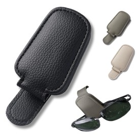 Neutral Zenith Sunglasses Holder Car Supplies Handy Car Sun Visor Clip Glasses Glasses Ticket Card Easy Installation (Black)