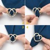 20 Pcs Scarf Ring and Slides for Scarves, Scarf Rings