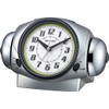 RHYTHM 8RA646SR19 Table Clock, Silver, 4.8 x 7.3 x 4.1