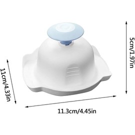 1Pc Blue Food Safety Holder for Mandolin Slicer or Grater, Food Slicer Cutter Finger Guard for Mandoline Slicer Grater,Finger Anti-Cut Protectors for Vegetable GraterCutting, Mandolines and Slicers