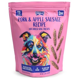 Irish Rover Air Dried Dog Treats, 48 Ounce, Pork and Apple Sausage Fully Cooked, Pork as The #1 Ingredient, 100% All Natural Ingredient, No Artificial Colors, preservatives.
