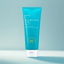 식물나라 저자극 선크림 페이스 앤 바디 대용량 선크림 150ml 2개 SPF50+ PA++ Plant Kingdom Low Irritation Sun Cream Face & Body Large Capacity Sun Cream 150ml 2Pieces SPF50+ PA++ [Selection]