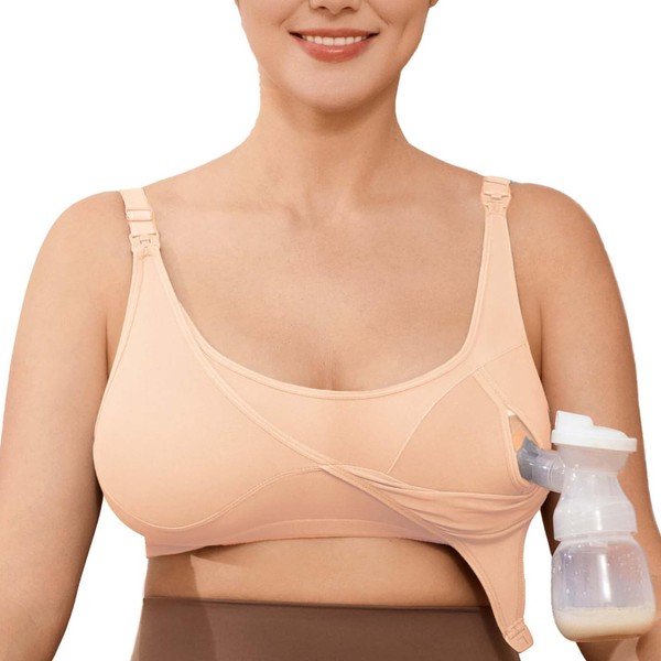 JOYNCLEON Wireless Hands-Free Pumping Bra, Adjustable with Extendable Straps and