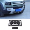 dreamcar2022 Aluminum Bumper Tow Hook License Plate Mount Bracket For