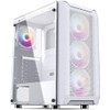 White RGB LED 120mm Silent Cooling Deskop Fan White Fan