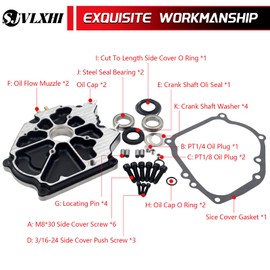 SJVLXHI Dual Bearing Sidecover For GX200/Clone For Predator Hemi, Ghost, And 224
