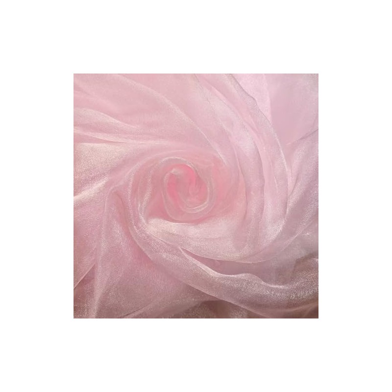 YYCRAFT Shimmer Sparkle Sheer Organza Fabric 59 Inch by the