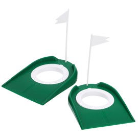Totority 2pcs Golf Putting Cup Vibrant Indoor Practice Accessories with Flags Portable Golf Putting Aid for Enhanced Precision and Control for Home Office Use
