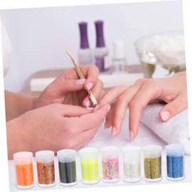TEHAUX Nail Glitter Art Manicure Sequins for Nail Design Lightweight and Portable Glitter Flakes and Home Use