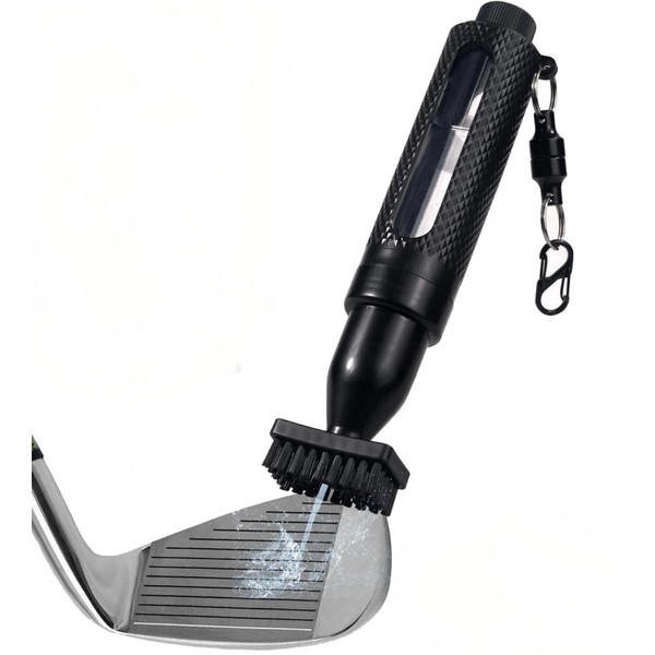 Golf Club Brush Cleaner with Fine Mist Spray, Leak-Proof Viewing