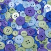 Assorted Sewing Buttons in Orange and Yellow, 700 Pieces (Blue)