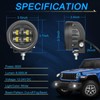 SAE LED Fog Light Pods, ACEC SHOP 2PCS 80W 3.5