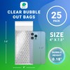 AMIFF Clear Bubble Out Bags, 4 x 7.5 Inches. 25