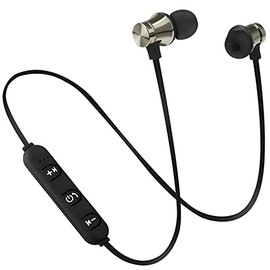 Retoo Auriculares deportivos Bluetooth con cable para correr y correr, auriculares in-ear, estéreo HD y calidad de sonido HD, sonido estéreo,...      