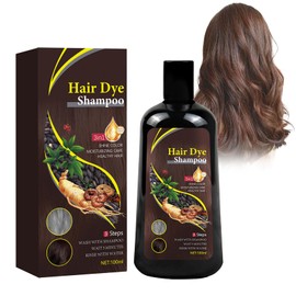 Hppsctink Haarfärbeshampoo, 100ml Shampoo für gefärbtes Haar, Hair Dye Shampoo 3-in-1, braun, shampoos