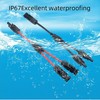 Losato 3 Pair Solar connectors Y-Tee 1-to-2 Waterproof Parallel Adapter,