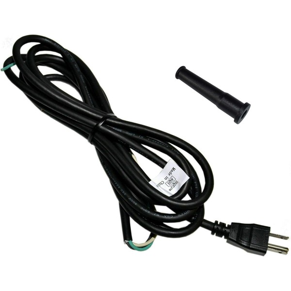 HQRP 10ft AC Power Cord + Cord Protector Strain Relief