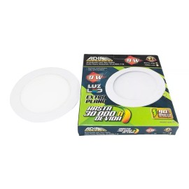 Adir Lampara Led Empotrable Plafon Redondo 9w Adir Luz Fria