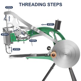 Leather Sewing Machine Cobbler Stitching Machine Shoe Repair Machine with Dual Cotton Nylon Line for Sewing Upsolery, Bags, Tents, Clothes, Belt and Coats