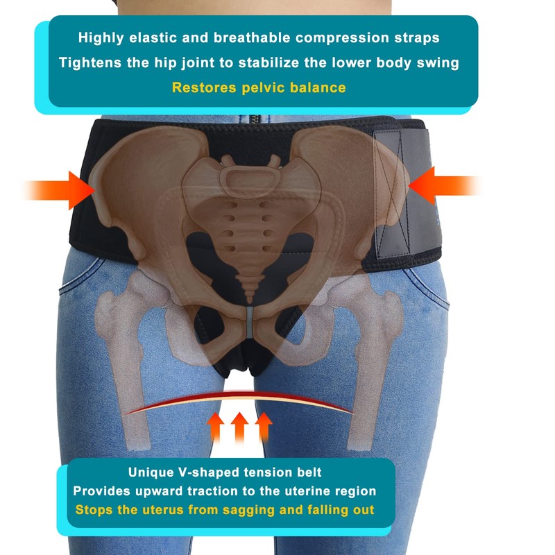 Pelvic Support Belt Uterus Support Belt Women's Brace for Treating