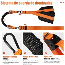Bandas de Asistencia para dominar, Banda de Resistencia Ajustable y Resistente para dominar, 4 Bandas de dominar，reposapiés/Rodilleras/Manillar de Tel