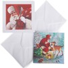 Traditional Christmas Cards Two Assorted Designs Santa Sack & Santa