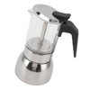 Glass Moka Pot Stainless Steel Heat Resistant Portable Classic Italian