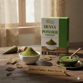 Herbs Botanica Henna Powder 100% Pure & Natural Henna for Hair Dye & Natural Hair Care – Finely Ground Lawsonia Inermis Powder for Hair Coloring & Conditioning 5.3 oz Pack