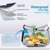 LIQING 35L Picnic Basket 2 Layers of Internal Pockets Leak-Proof