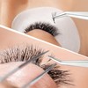 Simsky 2pcs Eyelash Extension Tweezers False Eyelash Extension Tweezers