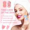 EAVUYIS 5 Stück Gesichtsreinigungsbürste weiches Silikon Gesicht Scrubber Gesichtsmassage Bürste