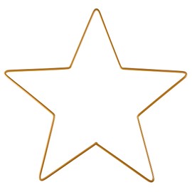 Veemoon Star Wreath Frame Iron Metal Star Wire Wreath Form Pentagram Shaped Macrame Making Rings for Christmas Thanksgiving New Year Holiday Decoration