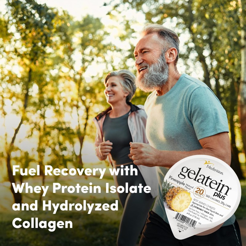 Gelatein Plus Pineapple: 20 Grams of Proteins. Ideal for Clear