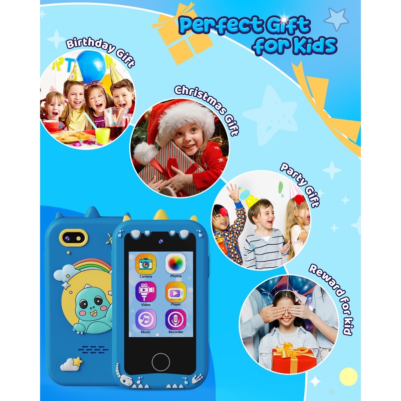 shiningstone Kids Toddler Toy Phone for Girls Boys Age 3-6,