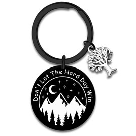 YINSSA Inspirational Gifts for Women Men Don't Let The Hard Days Win Keychain Encouragement Gifts for Women Men Friends Sister Girls Female Christmas Gifts for Coworker Friends