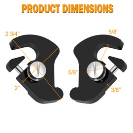 PBYMT Black Detachable Mounting Luggage Rack Latch Clips Compatible for Harley Davidson Softail Sportster Touring Street Glide Road King Electra Glide 1986-2023