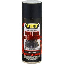 VHT ESP671007-6 PK Satin Black High Temperature Roll Bar and Chassis Paint - 11 oz. Aerosol, (Case of 6)