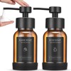 Foaming Soap Dispenser Set, Glass Foam Soap Dispenser with Plastic