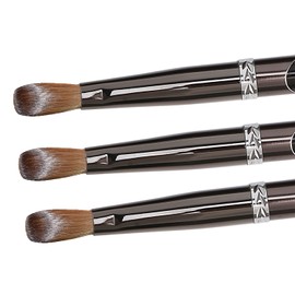 A&K L'YDIA Acylic Nail Brush--2pcs Pure Konlisky Sable hair Crimped Oval Nail Art Brush Black Metal handle with Nail Files for Professional acrylic Application Manicure Crystal Powder Pedicure