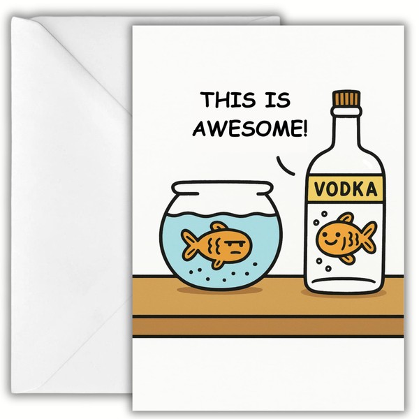 Bro Prints®: Funny Greeting Card for Him and Her -