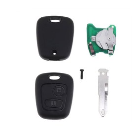 Chiave Car a Distance 433 MHz ID46 for Peugeot 106 107 206 306 307 207 407 Partner Per Citroen C1 C2 C3 C4 Saxo Picasso (for Peugeot)
