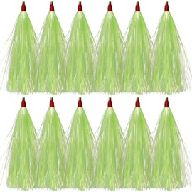 Bucktail Teasers Mylar Flash Teaser Tail Bucktail Teaser Rigs Flounder Fishing Lures Bait Rigs