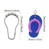Slippers Shower Curtain Hooks for Decorative Home Bathroom - Rust