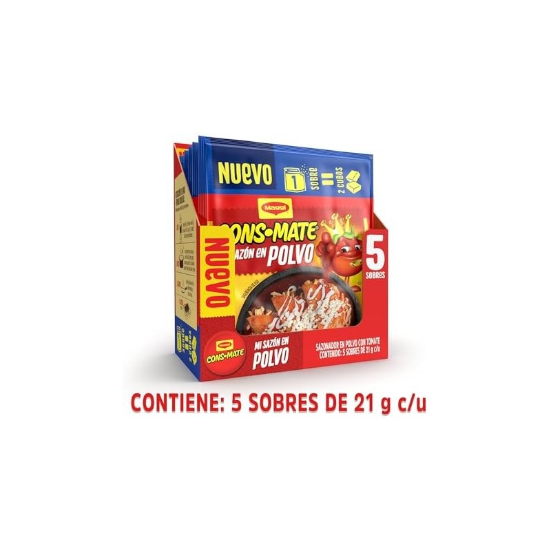 Consomate Maggi Sazonador en Polvo con Tomate 105g