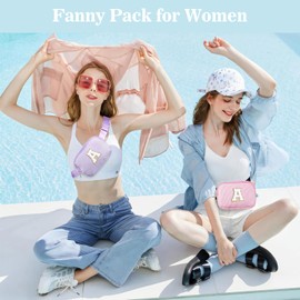 DOINEUFL Bumbags for Ladies, Letter Bum Bag, Suitable for 8 9 10 11 12 13 Years Old Girls Birthday Presents，Birthday Gifts for Girls They Will Need (Pink) (Pink)