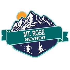 Mt. Rose Nevada Ski Adventures Souvenir 2 Inch Fridge Magnet Mountain Design
