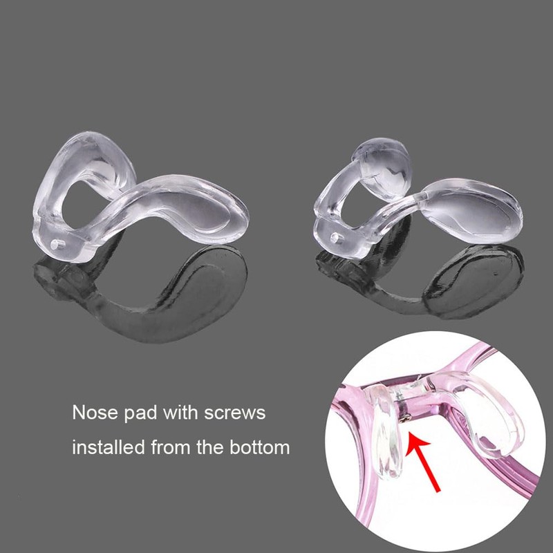 Soft Silicone Glasses Saddle Bridge Eyeglass Nose Pads U Shape