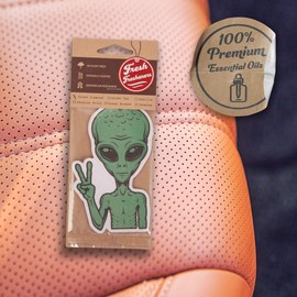 Peace Sign Alien Car Air Freshener 3 Pack, Car Air Freshener Scented with Essential Oils (3Pack)