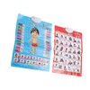 2pcs Chinese English Phonics Posters Multipurpose Fun Early Education Self